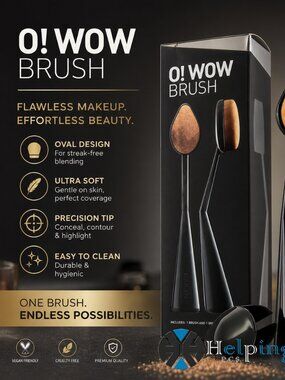 Cailyn Cosmetics O! Wow Makeup Face Brush - Flawlessly Blending